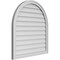 Ekena Millwork Round Top Surface Mount PVC Gable Vent w/ 2"W x 1-1/2"P Brickmould Frame, 32"W x 34"H GVPRT32X3402SN - alternate 4